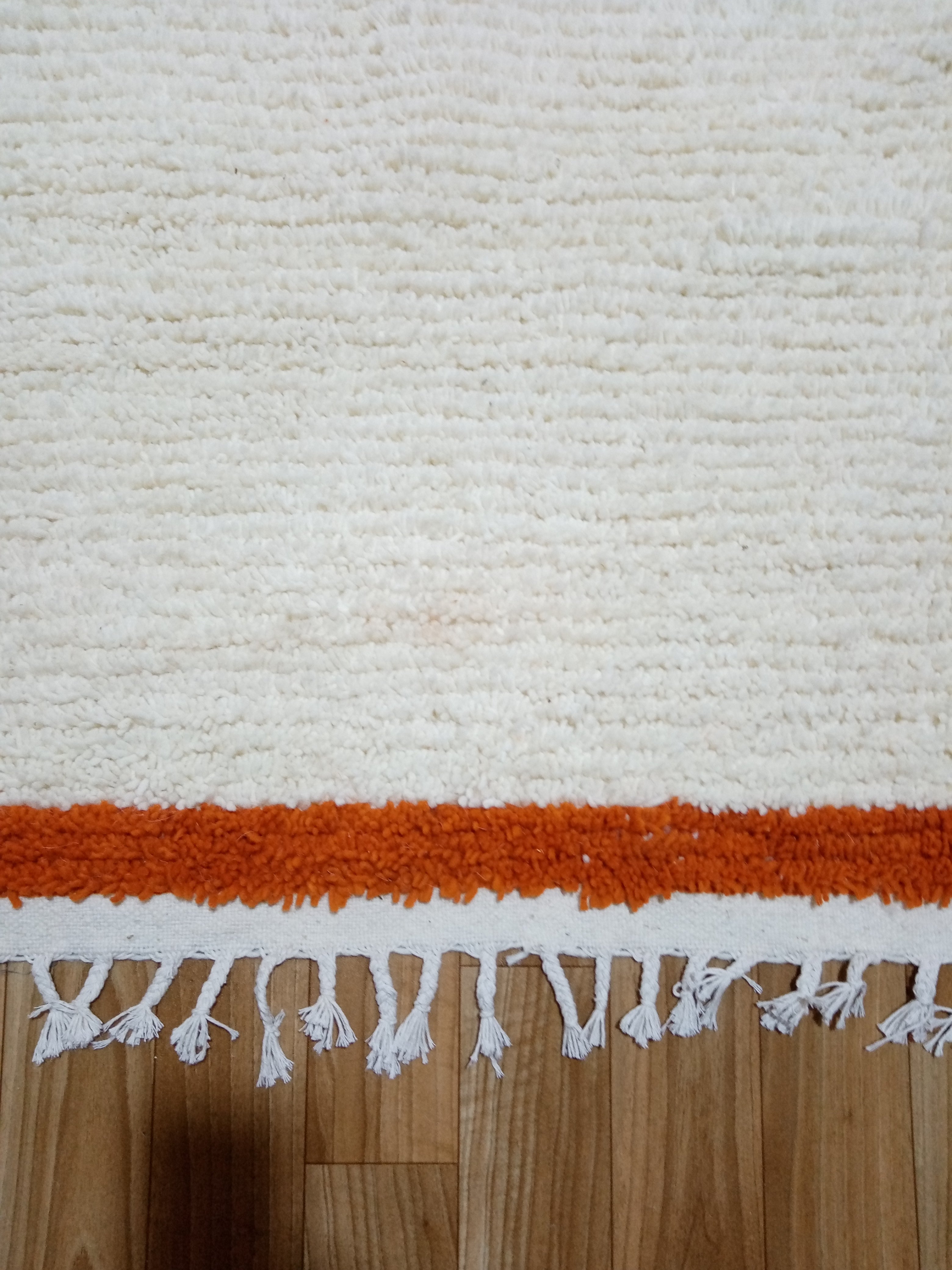 beni ourain orange - beni ourain colorful - Solid rug