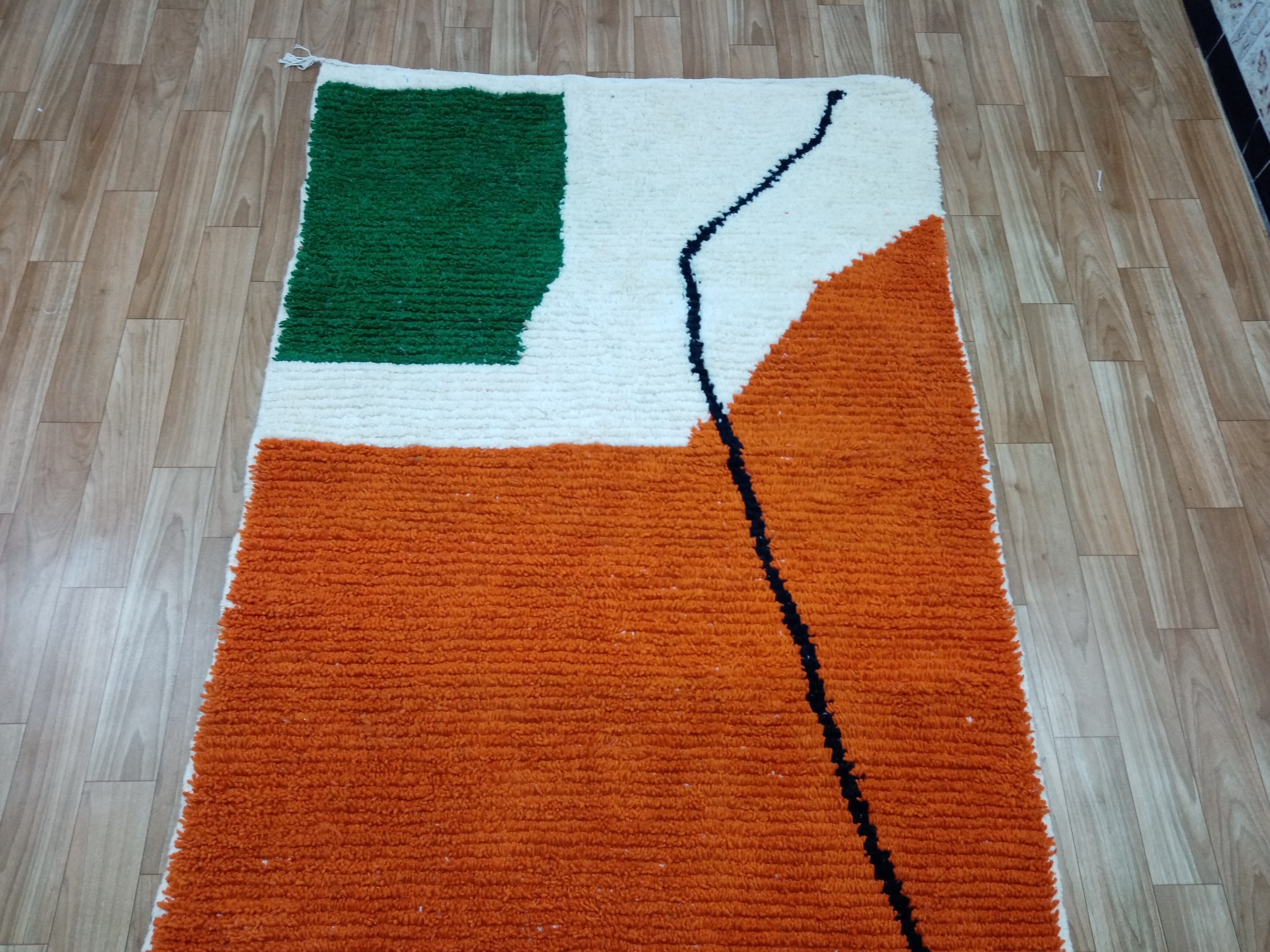 Gorgeous Beni Ourain Custom rugs living room -Orange rug 9x12