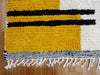beni ourain yellow, Beni ourain rug, yellow and white rug