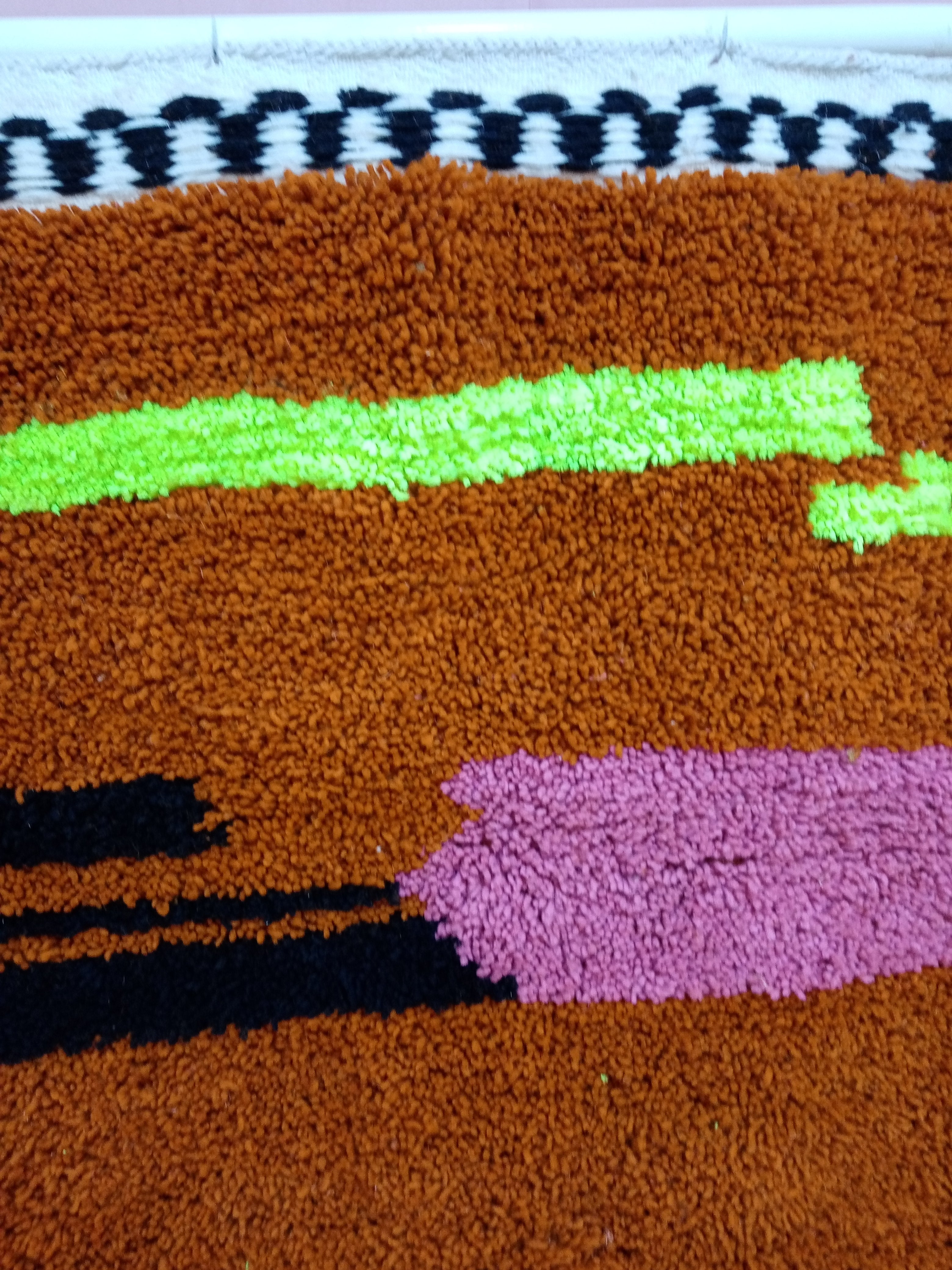 beni ourain colorful - orange moroccan rug,Custom rug